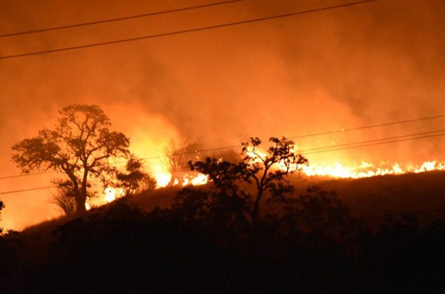 Wild fires hit California Wine Country