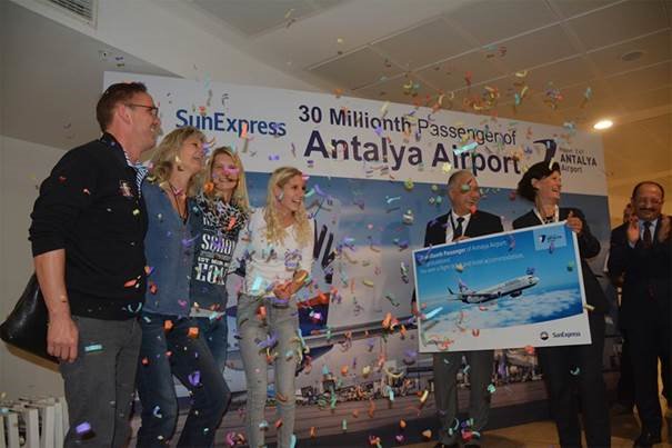Antalya Airport reaches 30 million passengers for the first time