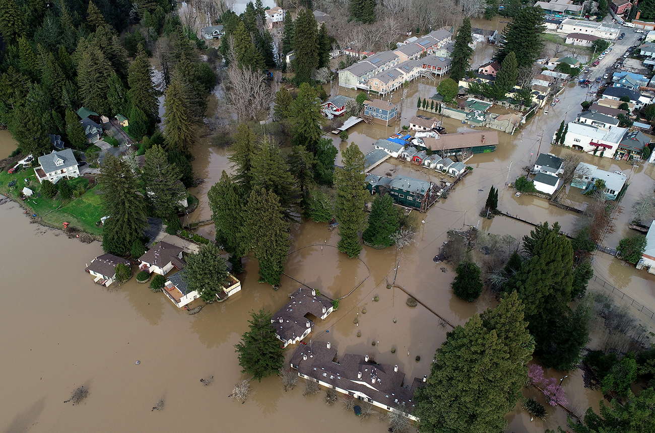 Russian River hit by severe flooding