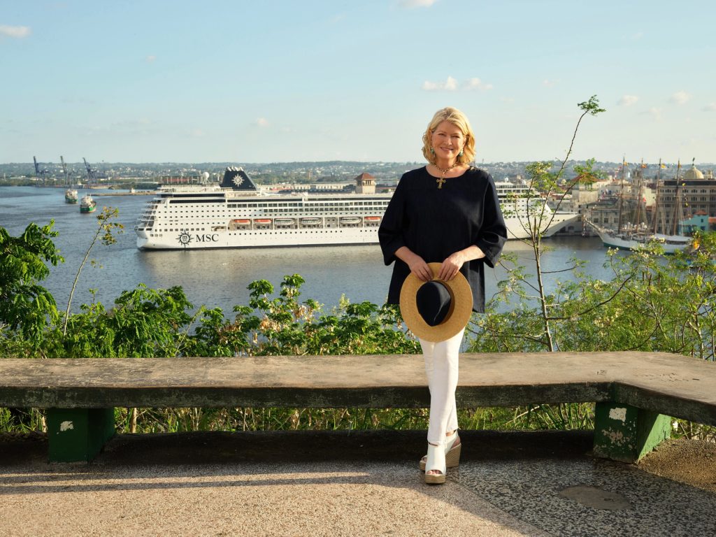 MSC Cruises partners with Martha Stewart