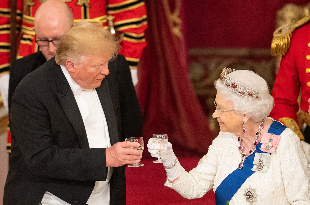 What wines were served at the Trump State banquet?