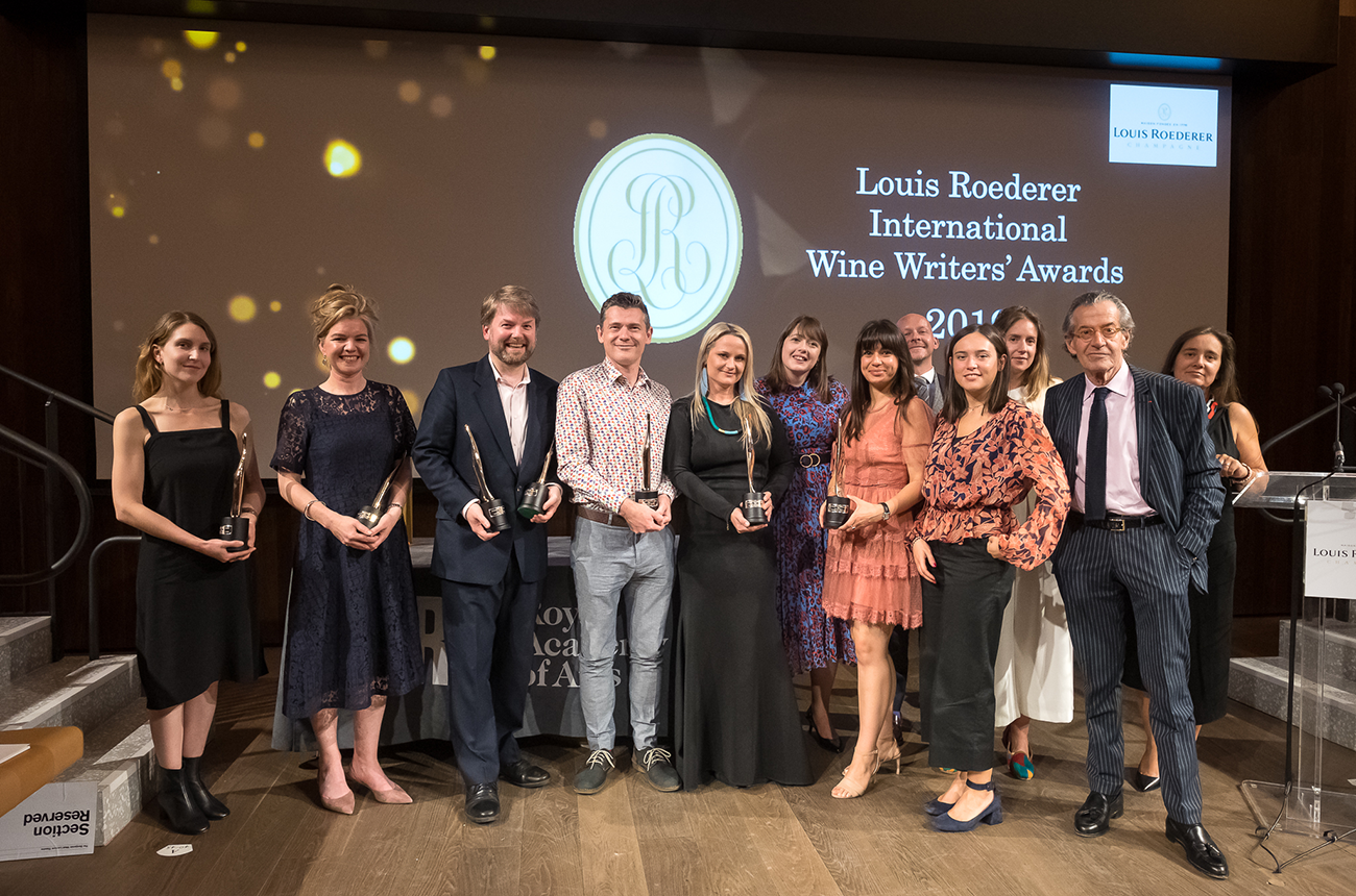 Winners at the Louis Roederer International Wine Writers’ Awards 2019