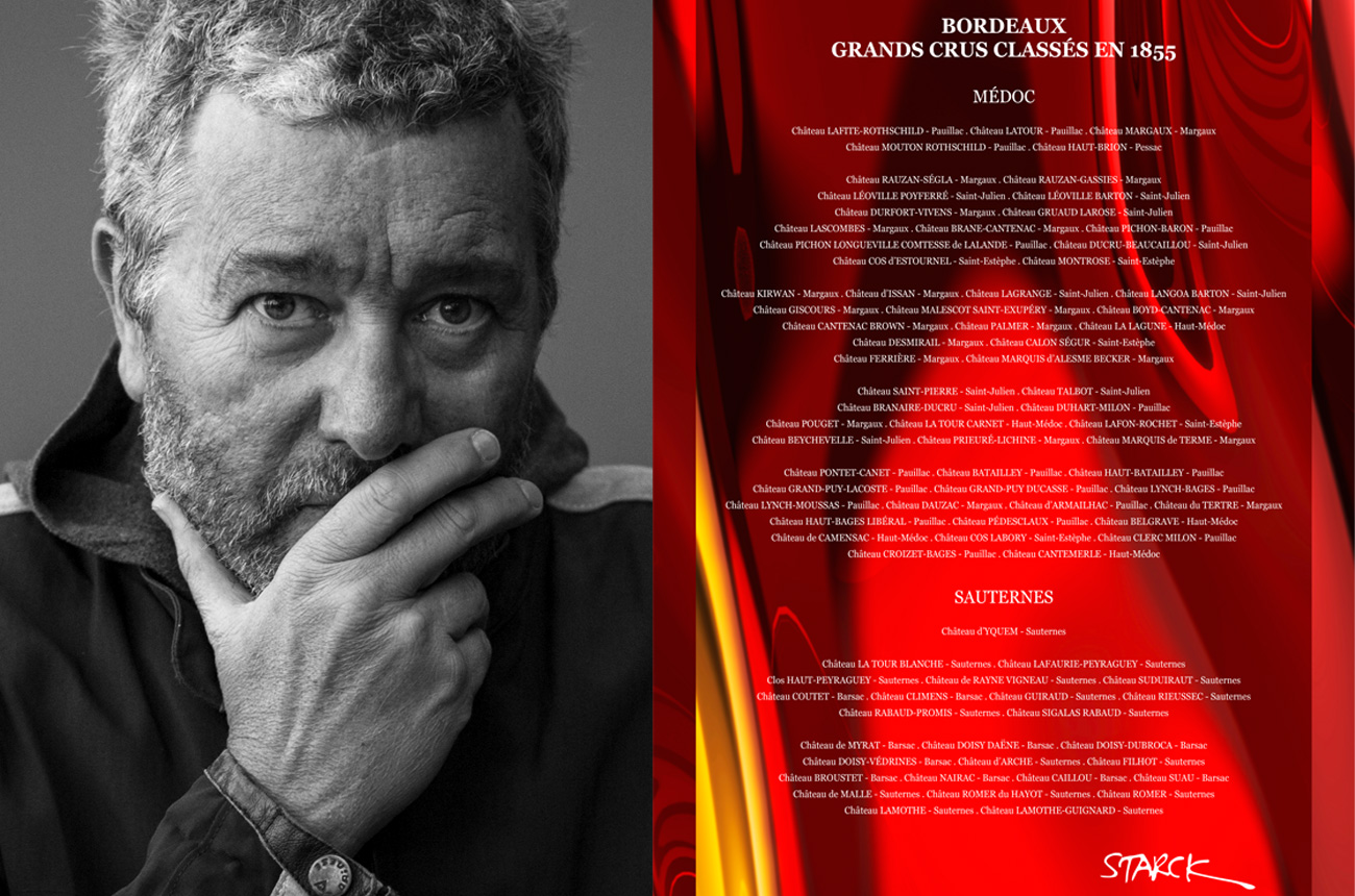 Anson: French designer Philippe Starck on Roederer, Bordeaux and making his own wine