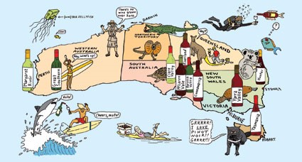 Delicious Wines Fashioned in Australia